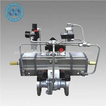 Three Stage Pneumatic Rotary Actuator Ball Valve