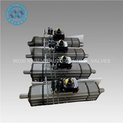 Pneumatic Actuator For Three-stage Flow Control Of Petrochemical Pipeline