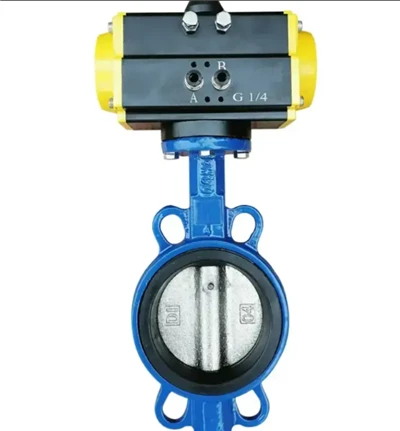 New Arrival Pneumatic Stainless Steel Wafer Butterfly Valve