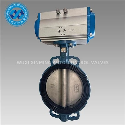 Pneumatic Actuator Operated Butterfly Valve