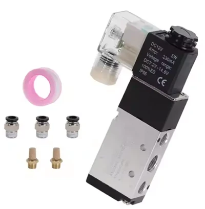 Pneumatic Solenoid Valve 5 Way 2-position Control Air 12V 24V