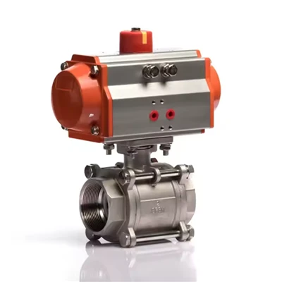 High Quality Pneumatic Thread Ball Valve With Quarter-Turn Actuation For Automated Flow Control
