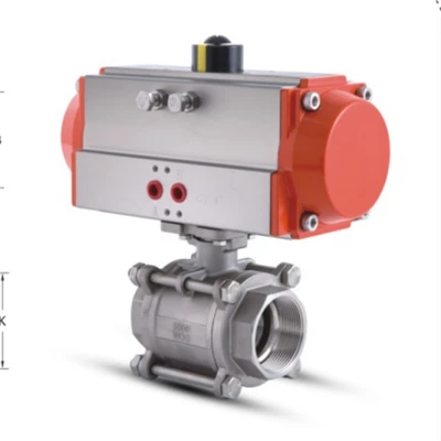 Precision Flow - Controlling Pneumatic Thread Ball Valve: 90° Rotation For High - Efficiency Opening And Closing